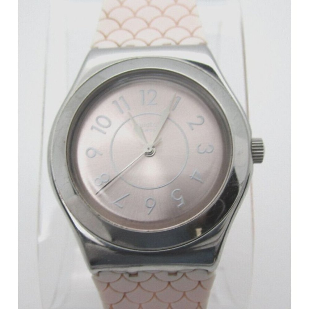 Women Swatch Irony Quartz WR Analog 34mm Dial Causal Round Watch (F343)